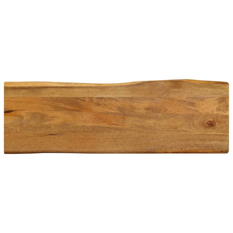 vidaXL Tischplatte mit Baumkante 120x40x2,5 cm Massivholz Mango vidaXL Tischplatte mit Baumkante 120x40x2,5 cm Massivholz Mango
