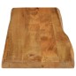 vidaXL Tischplatte mit Baumkante 120x40x2,5 cm Massivholz Mango vidaXL Tischplatte mit Baumkante 120x40x2,5 cm Massivholz Mango