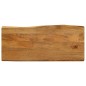 vidaXL Tischplatte mit Baumkante 90x40x3,8 cm Massivholz Mango vidaXL Tischplatte mit Baumkante 90x40x3,8 cm Massivholz Mango