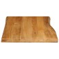 vidaXL Tischplatte mit Baumkante 70x60x3,8 cm Massivholz Mango vidaXL Tischplatte mit Baumkante 70x60x3,8 cm Massivholz Mango