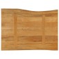 vidaXL Tischplatte mit Baumkante 70x60x3,8 cm Massivholz Mango vidaXL Tischplatte mit Baumkante 70x60x3,8 cm Massivholz Mango