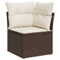 vidaXL 6-tlg. Garten-Sofagarnitur mit Kissen Braun Poly Rattan vidaXL 6-tlg. Garten-Sofagarnitur mit Kissen Braun Poly Rattan