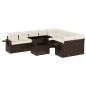 vidaXL 10-tlg. Garten-Sofagarnitur mit Kissen Braun Poly Rattan vidaXL 10-tlg. Garten-Sofagarnitur mit Kissen Braun Poly Rattan