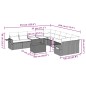 vidaXL 11-tlg. Garten-Sofagarnitur mit Kissen Braun Poly Rattan vidaXL 11-tlg. Garten-Sofagarnitur mit Kissen Braun Poly Rattan