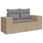 vidaXL 10-tlg. Garten-Sofagarnitur mit Kissen Beige Poly Rattan vidaXL 10-tlg. Garten-Sofagarnitur mit Kissen Beige Poly Rattan