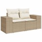 vidaXL 10-tlg. Garten-Sofagarnitur mit Kissen Beige Poly Rattan vidaXL 10-tlg. Garten-Sofagarnitur mit Kissen Beige Poly Rattan