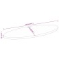 vidaXL Tischplatte 140x50x3,8 cm Oval Massivholz Mango vidaXL Tischplatte 140x50x3,8 cm Oval Massivholz Mango