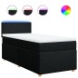 vidaXL Boxspringbett mit Matratze Schwarz 90x190 cm Stoff vidaXL Boxspringbett mit Matratze Schwarz 90x190 cm Stoff