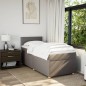 vidaXL Boxspringbett mit Matratze Taupe 90x190 cm Stoff vidaXL Boxspringbett mit Matratze Taupe 90x190 cm Stoff