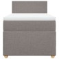 vidaXL Boxspringbett mit Matratze Taupe 90x190 cm Stoff vidaXL Boxspringbett mit Matratze Taupe 90x190 cm Stoff