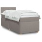 vidaXL Boxspringbett mit Matratze Taupe 90x190 cm Stoff vidaXL Boxspringbett mit Matratze Taupe 90x190 cm Stoff