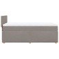 vidaXL Boxspringbett mit Matratze Taupe 90x190 cm Stoff vidaXL Boxspringbett mit Matratze Taupe 90x190 cm Stoff