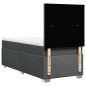 vidaXL Boxspringbett mit Matratze Dunkelgrau 90x200 cm Stoff vidaXL Boxspringbett mit Matratze Dunkelgrau 90x200 cm Stoff