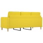 3-Sitzer-Sofa Hellgelb 180 cm Stoff 3-Sitzer-Sofa Hellgelb 180 cm Stoff