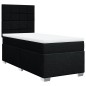 vidaXL Boxspringbett mit Matratze Schwarz 90x200 cm Stoff vidaXL Boxspringbett mit Matratze Schwarz 90x200 cm Stoff