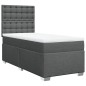 vidaXL Boxspringbett mit Matratze Dunkelgrau 90x200 cm Stoff vidaXL Boxspringbett mit Matratze Dunkelgrau 90x200 cm Stoff