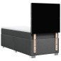 vidaXL Boxspringbett mit Matratze Dunkelgrau 90x200 cm Stoff vidaXL Boxspringbett mit Matratze Dunkelgrau 90x200 cm Stoff