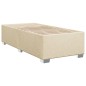 vidaXL Boxspringbett mit Matratze Creme 90x200 cm Stoff vidaXL Boxspringbett mit Matratze Creme 90x200 cm Stoff