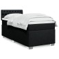vidaXL Boxspringbett mit Matratze Schwarz 80x200 cm Stoff vidaXL Boxspringbett mit Matratze Schwarz 80x200 cm Stoff