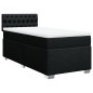 vidaXL Boxspringbett mit Matratze Schwarz 80x200 cm Stoff vidaXL Boxspringbett mit Matratze Schwarz 80x200 cm Stoff