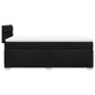 vidaXL Boxspringbett mit Matratze Schwarz 80x200 cm Stoff vidaXL Boxspringbett mit Matratze Schwarz 80x200 cm Stoff
