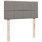 vidaXL Boxspringbett mit Matratze Taupe 90x190 cm Stoff vidaXL Boxspringbett mit Matratze Taupe 90x190 cm Stoff
