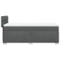 vidaXL Boxspringbett mit Matratze Dunkelgrau 90x190 cm Stoff vidaXL Boxspringbett mit Matratze Dunkelgrau 90x190 cm Stoff