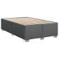 vidaXL Boxspringbett mit Matratze Dunkelgrau 90x200 cm Stoff vidaXL Boxspringbett mit Matratze Dunkelgrau 90x200 cm Stoff