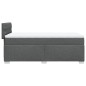 vidaXL Boxspringbett mit Matratze Dunkelgrau 90x200 cm Stoff vidaXL Boxspringbett mit Matratze Dunkelgrau 90x200 cm Stoff