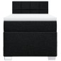 vidaXL Boxspringbett mit Matratze Schwarz 90x190 cm Stoff vidaXL Boxspringbett mit Matratze Schwarz 90x190 cm Stoff