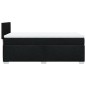 vidaXL Boxspringbett mit Matratze Schwarz 90x190 cm Stoff vidaXL Boxspringbett mit Matratze Schwarz 90x190 cm Stoff