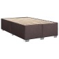 vidaXL Boxspringbett mit Matratze Dunkelbraun 100x200 cm Stoff vidaXL Boxspringbett mit Matratze Dunkelbraun 100x200 cm Stoff