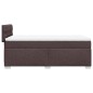 vidaXL Boxspringbett mit Matratze Dunkelbraun 100x200 cm Stoff vidaXL Boxspringbett mit Matratze Dunkelbraun 100x200 cm Stoff