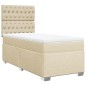 vidaXL Boxspringbett mit Matratze Creme 80x200 cm Stoff vidaXL Boxspringbett mit Matratze Creme 80x200 cm Stoff