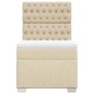 vidaXL Boxspringbett mit Matratze Creme 80x200 cm Stoff vidaXL Boxspringbett mit Matratze Creme 80x200 cm Stoff