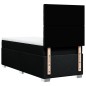 vidaXL Boxspringbett mit Matratze Schwarz 80x200 cm Stoff vidaXL Boxspringbett mit Matratze Schwarz 80x200 cm Stoff