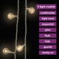 Lichterkette Kugeln 40 m 400 LED Warmweiß 8 Funktionen Lichterkette Kugeln 40 m 400 LED Warmweiß 8 Funktionen
