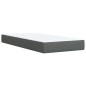 vidaXL Boxspringbett mit Matratze Dunkelgrau 100x200 cm Stoff vidaXL Boxspringbett mit Matratze Dunkelgrau 100x200 cm Stoff