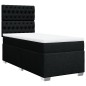 vidaXL Boxspringbett mit Matratze Schwarz 90x190 cm Stoff vidaXL Boxspringbett mit Matratze Schwarz 90x190 cm Stoff