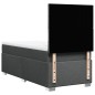 vidaXL Boxspringbett mit Matratze Dunkelgrau 100x200 cm Stoff vidaXL Boxspringbett mit Matratze Dunkelgrau 100x200 cm Stoff
