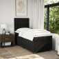 vidaXL Boxspringbett mit Matratze Schwarz 90x190 cm Stoff vidaXL Boxspringbett mit Matratze Schwarz 90x190 cm Stoff