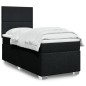 vidaXL Boxspringbett mit Matratze Schwarz 90x190 cm Stoff vidaXL Boxspringbett mit Matratze Schwarz 90x190 cm Stoff