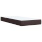 vidaXL Boxspringbett mit Matratze Dunkelbraun 80x200 cm Stoff vidaXL Boxspringbett mit Matratze Dunkelbraun 80x200 cm Stoff