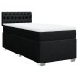 vidaXL Boxspringbett mit Matratze Schwarz 80x200 cm Stoff vidaXL Boxspringbett mit Matratze Schwarz 80x200 cm Stoff