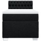 vidaXL Boxspringbett mit Matratze Schwarz 80x200 cm Stoff vidaXL Boxspringbett mit Matratze Schwarz 80x200 cm Stoff