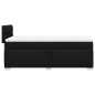 vidaXL Boxspringbett mit Matratze Schwarz 80x200 cm Stoff vidaXL Boxspringbett mit Matratze Schwarz 80x200 cm Stoff