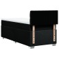 vidaXL Boxspringbett mit Matratze Schwarz 80x200 cm Stoff vidaXL Boxspringbett mit Matratze Schwarz 80x200 cm Stoff