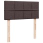 vidaXL Boxspringbett mit Matratze Dunkelbraun 80x200 cm Stoff vidaXL Boxspringbett mit Matratze Dunkelbraun 80x200 cm Stoff