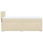 vidaXL Boxspringbett mit Matratze Creme 80x200 cm Stoff vidaXL Boxspringbett mit Matratze Creme 80x200 cm Stoff