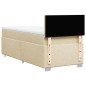 vidaXL Boxspringbett mit Matratze Creme 80x200 cm Stoff vidaXL Boxspringbett mit Matratze Creme 80x200 cm Stoff